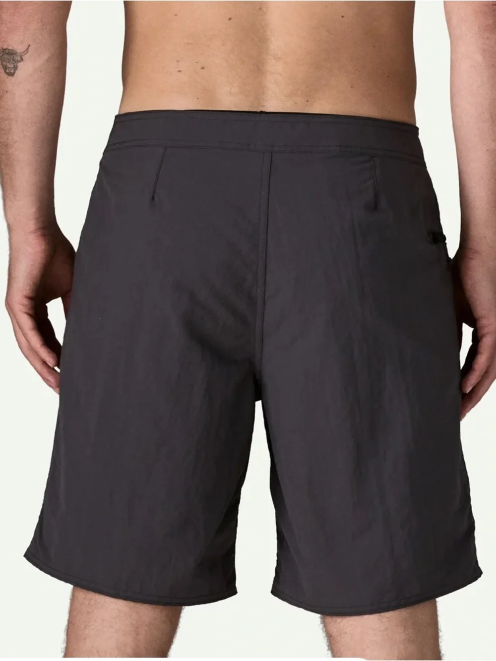 Patagonia Mens Wavefarer Board Shorts 34 Black 9.5’ Inseam Drawstring Swim Trunk